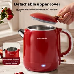 image-Portable Electric Kettle Heat Preservation Travel Mini