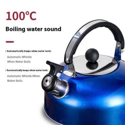 image-Stainless Steel Kettle Sound Flat Pot Household Kettle