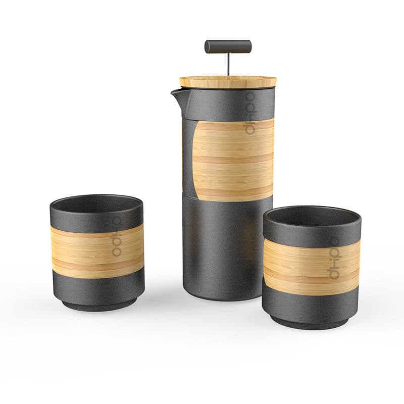 image-Simple And Portable Travel Ceramic Pressure Pot, Hand Coffee Pot, Tea Maker, Coffee Appliance