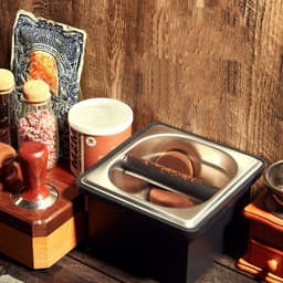 image-Recessed Bar Coffee Maker Accessories Stainless Steel Slag Bucket