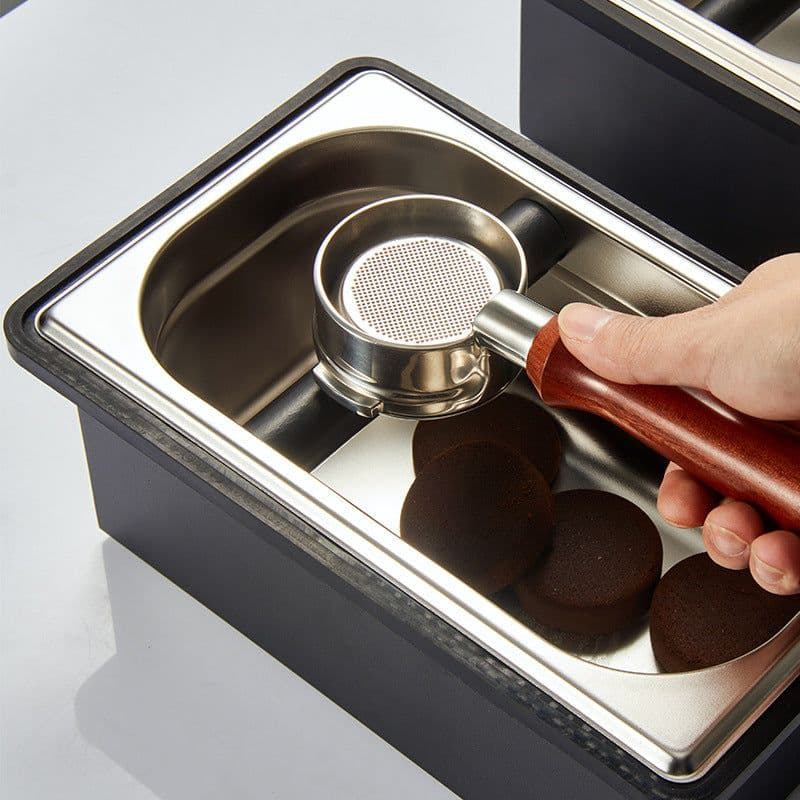 image-Recessed Bar Coffee Maker Accessories Stainless Steel Slag Bucket