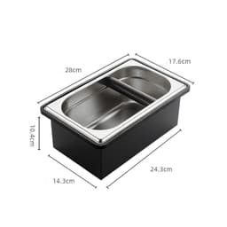 image-Recessed Bar Coffee Maker Accessories Stainless Steel Slag Bucket