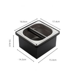 image-Recessed Bar Coffee Maker Accessories Stainless Steel Slag Bucket