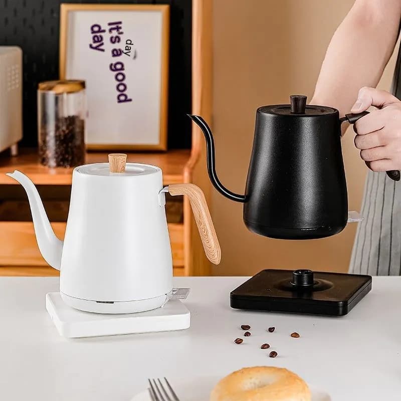 image-Swan Neck Slender Mouth Hand Made Coffee Maker