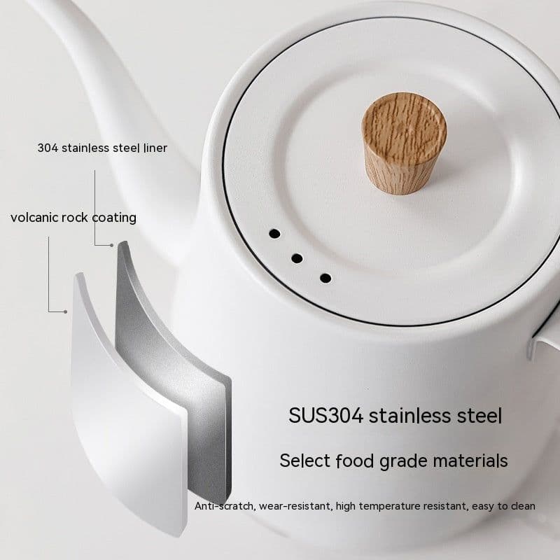 image-Swan Neck Slender Mouth Hand Made Coffee Maker