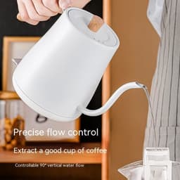 image-Swan Neck Slender Mouth Hand Made Coffee Maker