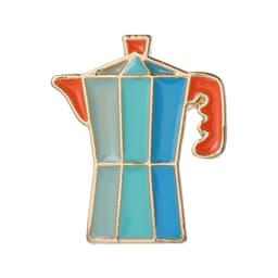 image-Brooch Coffee Maker Coffee Cup Commemorative Badge Gift Metal