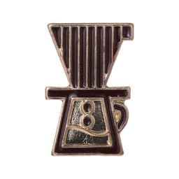 image-Brooch Coffee Maker Coffee Cup Commemorative Badge Gift Metal