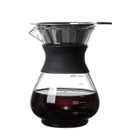 image-Heat-resistant glass hand coffee maker