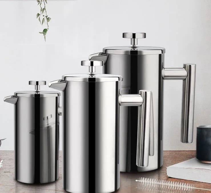image-French Press Coffee Maker Stainless Steel Coffee Percolator