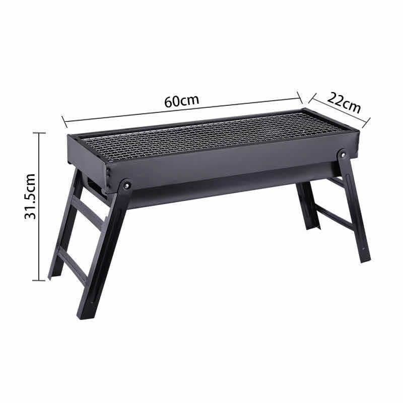image-Barbecue Household Charcoal Grill Outdoor Full Set Of Portable Thickening Folding Barbecue Rack
