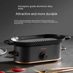 image-Mini Barbecue Plate Electric Baking Pan Grill Household Smoke-free