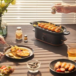 image-Mini Barbecue Plate Electric Baking Pan Grill Household Smoke-free