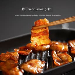 image-Mini Barbecue Plate Electric Baking Pan Grill Household Smoke-free