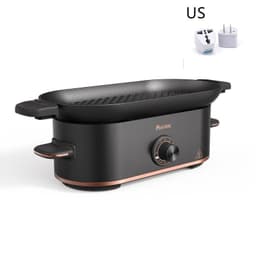 image-Mini Barbecue Plate Electric Baking Pan Grill Household Smoke-free