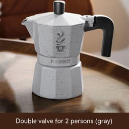 image-Double Valve Mocha Pot Household Italian Espresso Machine