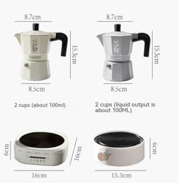 image-Double Valve Mocha Pot Household Italian Espresso Machine