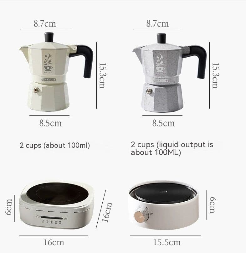 image-Double Valve Mocha Pot Household Italian Espresso Machine