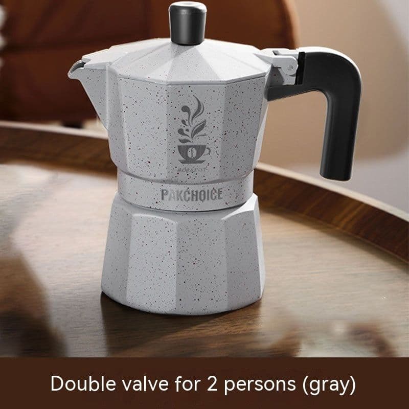 image-Double Valve Mocha Pot Household Italian Espresso Machine