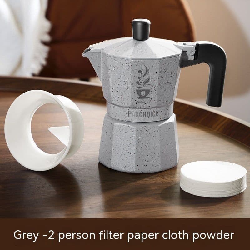 image-Double Valve Mocha Pot Household Italian Espresso Machine