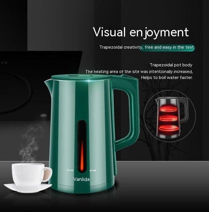 image-Malata Electric Kettle Stainless Steel Electric Water Pot Dormitory Household Durable Insulation