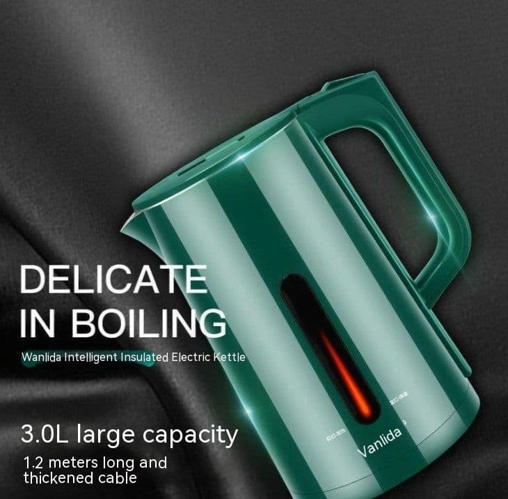 image-Malata Electric Kettle Stainless Steel Electric Water Pot Dormitory Household Durable Insulation