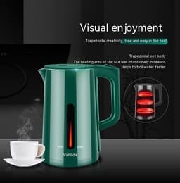 image-Malata Electric Kettle Stainless Steel Electric Water Pot Dormitory Household Durable Insulation