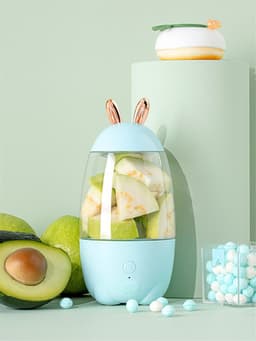 image-Cute Portable Blender Electric Juicer Home Office Student Juice Machine Multifunctional