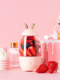 image-Cute Portable Blender Electric Juicer Home Office Student Juice Machine Multifunctional