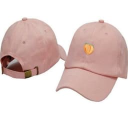 image-Peach Embroidery Peaked Cap For Women
