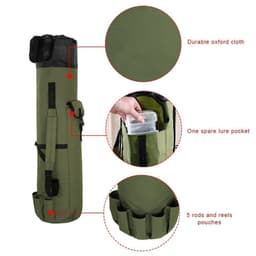 image-Fishing rod storage fishing rod portable reel bag