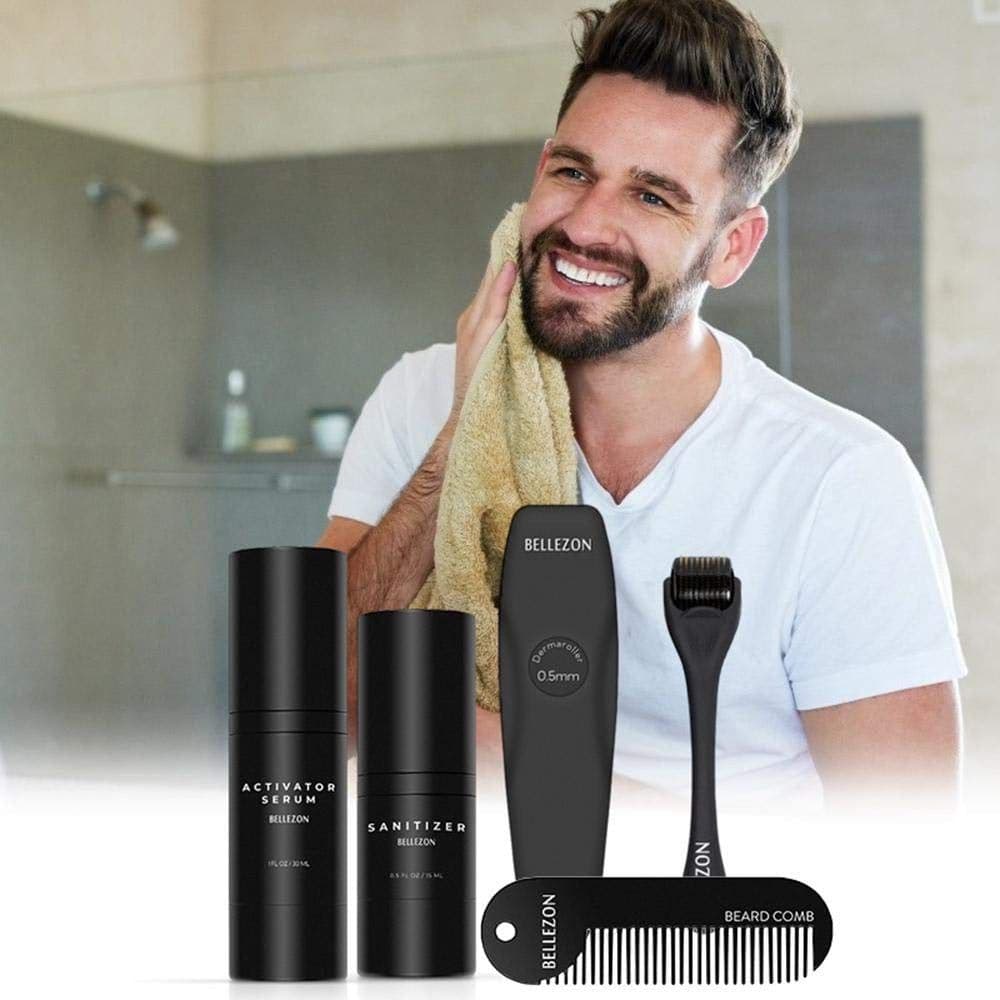 image-Cross-border Beard Care Kit BEARD CARE OIL Nourishing Care Hair and Beard Care Kit Spot