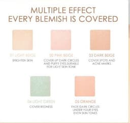 image-Color Concealer Pan Cover Cream Face Finch Spots Acne Marks Acne Dark Circles Artifact Lasting Primer