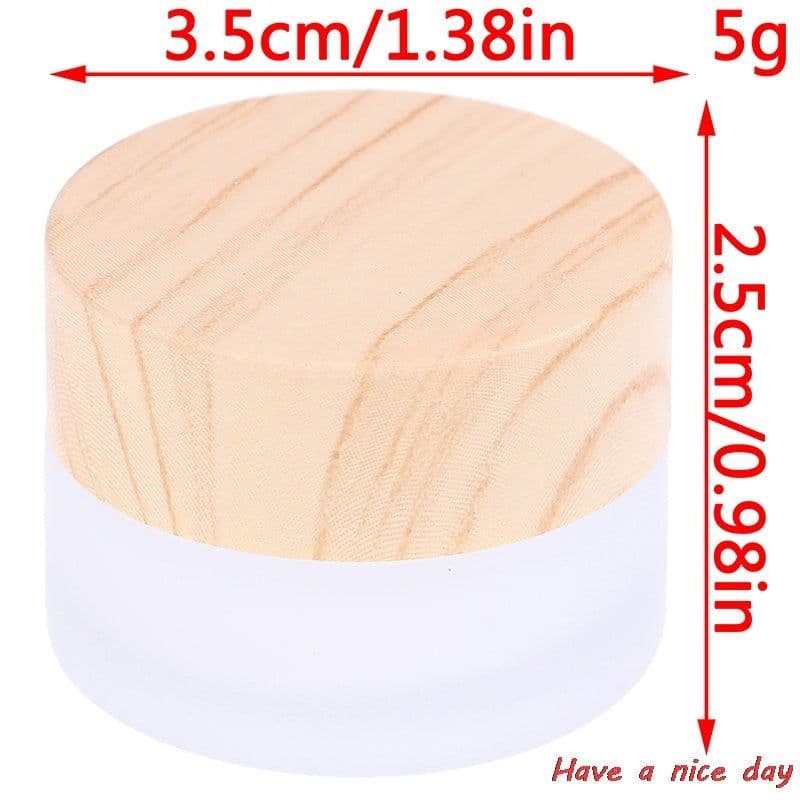 image-Face Cream Bottle Travel 50g Glass Cosmetic Sub-bottle