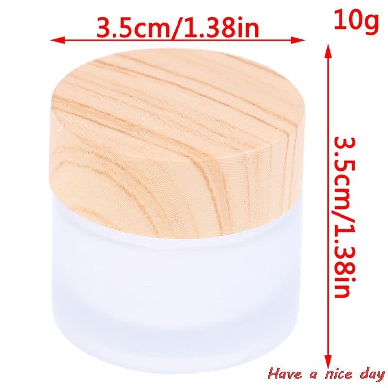 image-Face Cream Bottle Travel 50g Glass Cosmetic Sub-bottle