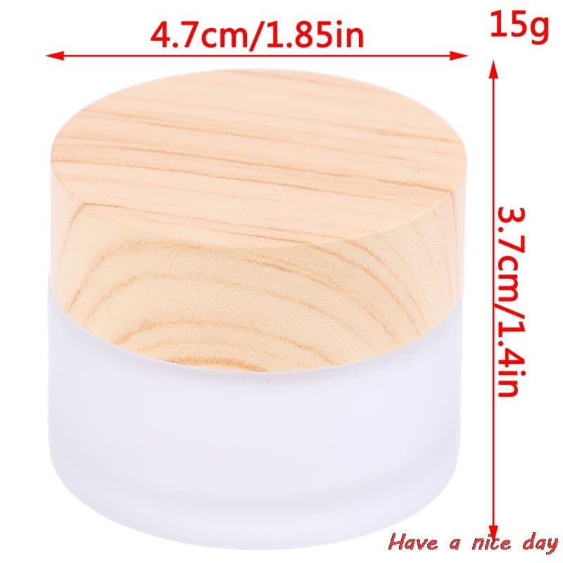 image-Face Cream Bottle Travel 50g Glass Cosmetic Sub-bottle
