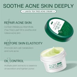 image-Tea Tree Anti Acne Face Cream 20g Moisturizing Skin Care Product