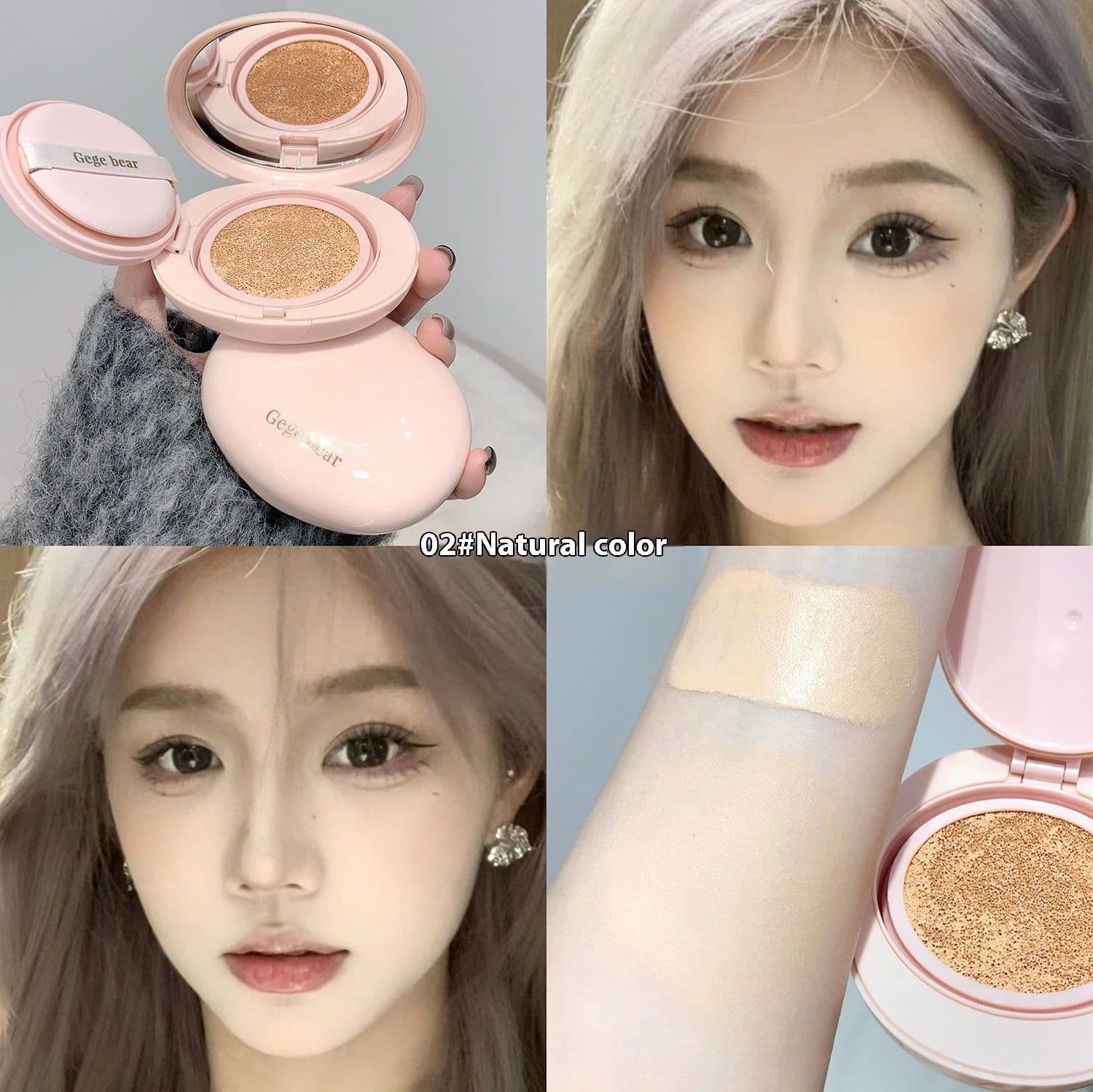 image-Cream Skin Light Luxury Face Cushion BB Cream Concealer Nude Color Makeup Girlish Style
