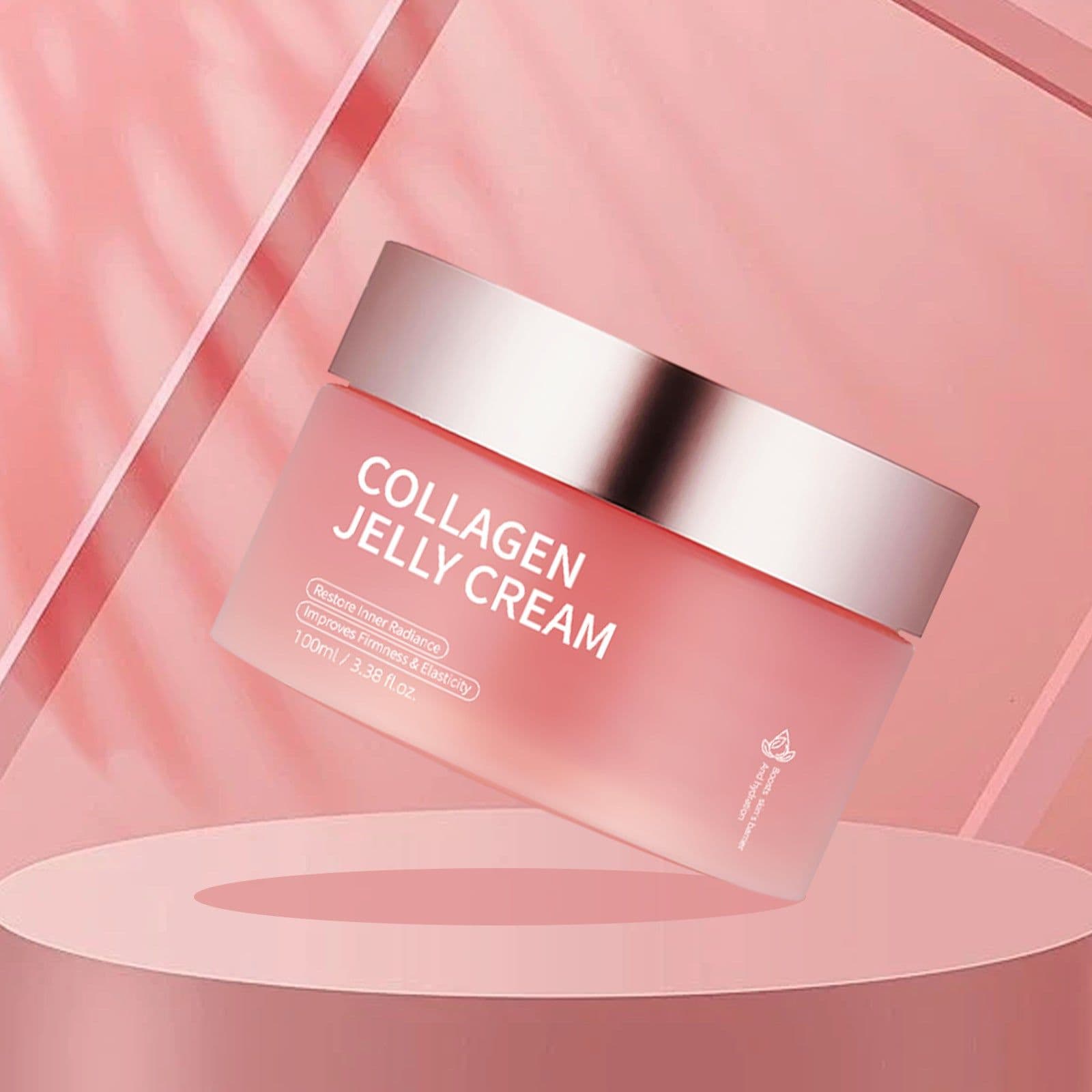 image-Collagen Jelly Face Cream Nicotinamide Gel Moisturizing And Brightening Facial Mask Anti-aging Shrinks Pores Jelly Cream Essence
