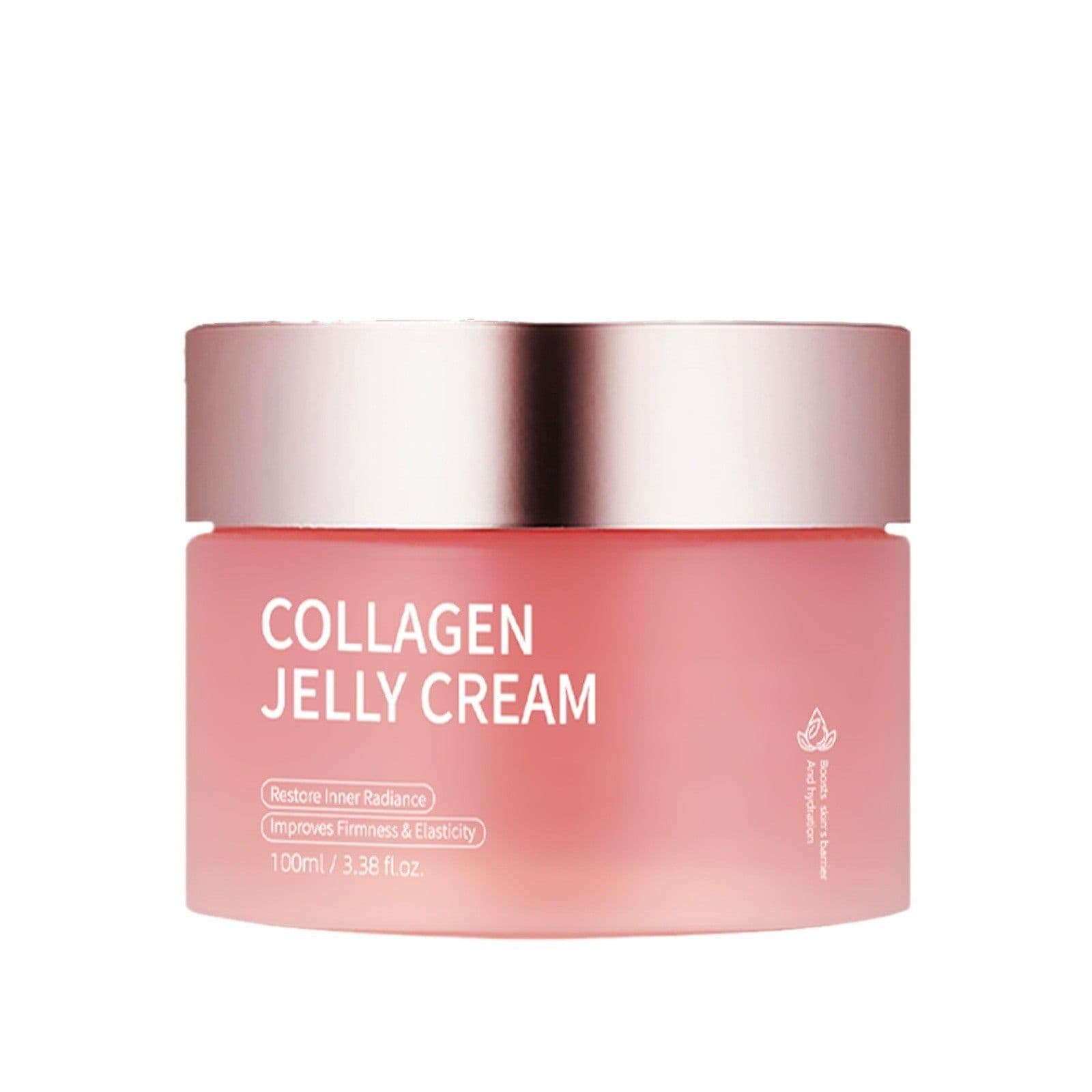 image-Collagen Jelly Face Cream Nicotinamide Gel Moisturizing And Brightening Facial Mask Anti-aging Shrinks Pores Jelly Cream Essence