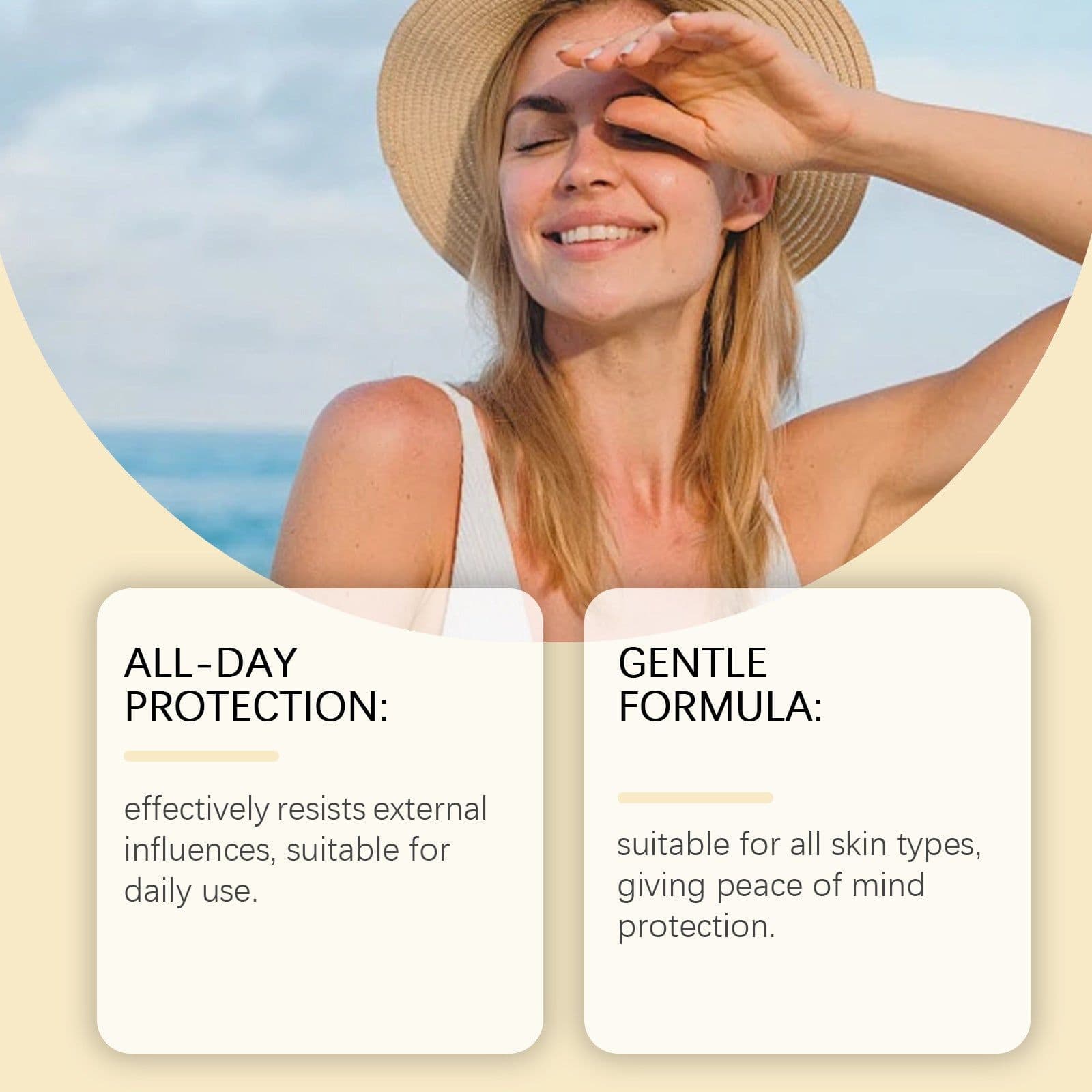 image-Face Protection Nourishing And Brightening Outdoor Isolation Sun Protection Lotion Natural Core Cream