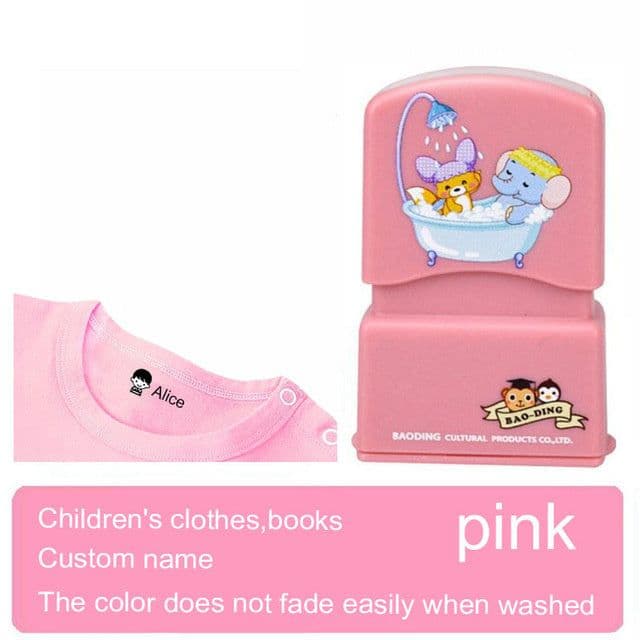 image-Custom-made Baby Name Stamp DIY for Children Name Seal Student Clothes