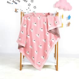 image-Baby Blanket Knitted Bunny Hug Blanket Baby Windproof Cover
