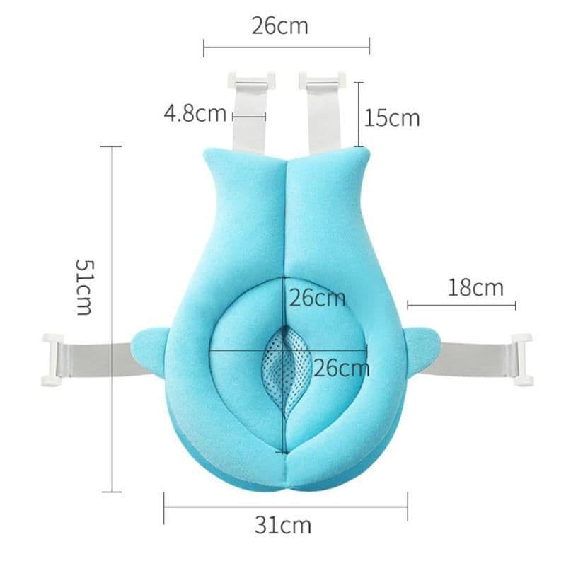 image-Baby Shower Pad Baby Shower Bath Net Pocket Newborn Bath Suspension Bath Mat Factory Direct Wholesale Bath Mat
