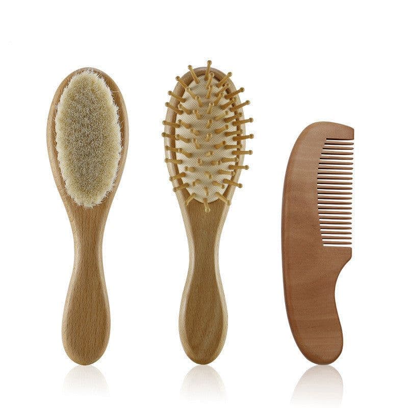 image-Baby Shower Shampoo Brush Small Comb Soft Bristles Brush Cleaning Care Tool