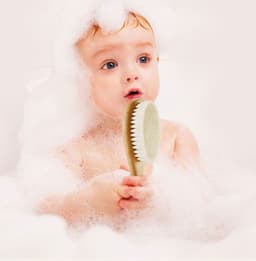 image-Baby Shower Shampoo Brush Small Comb Soft Bristles Brush Cleaning Care Tool
