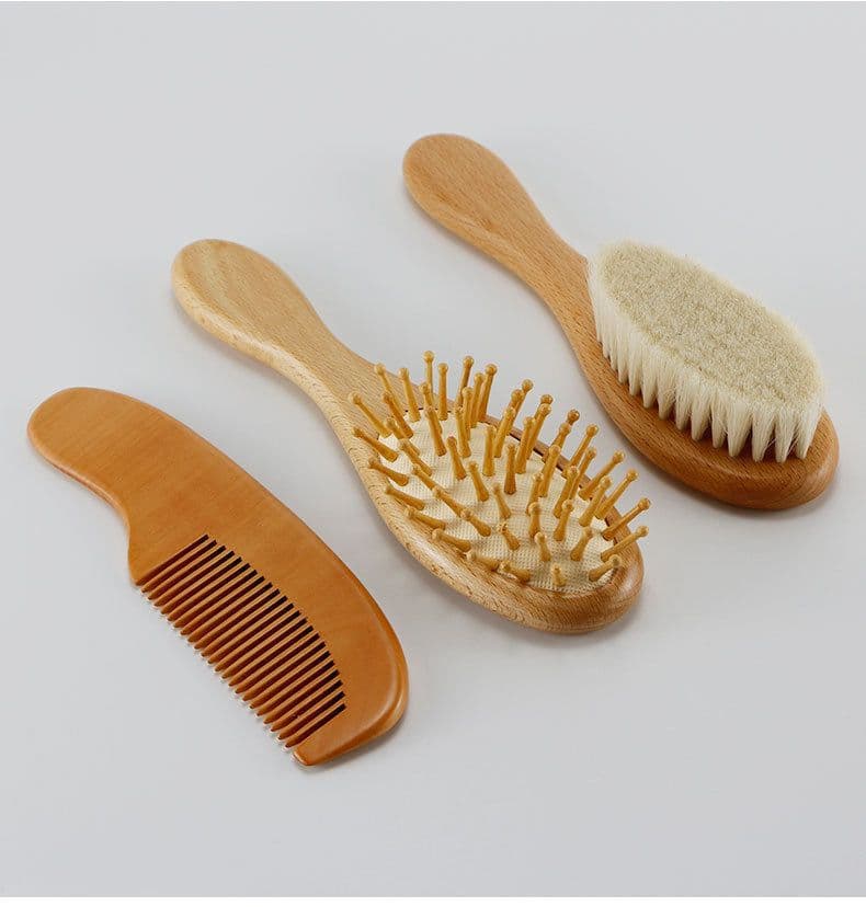 image-Baby Shower Shampoo Brush Small Comb Soft Bristles Brush Cleaning Care Tool