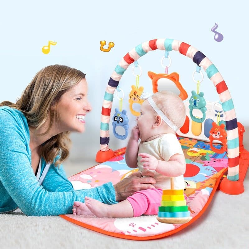 image-Baby Fitness Frame Pedal Piano Baby With Music Kids Pedal Toy