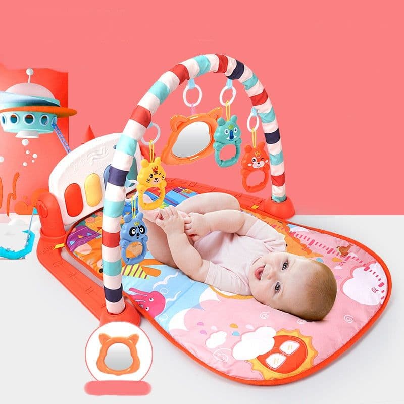 image-Baby Fitness Frame Pedal Piano Baby With Music Kids Pedal Toy