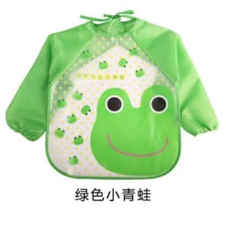 image-Children's Gown Long Sleeve Kids Waterproof Meal Baby Apron Painting Clothes Bib Protective Clothing